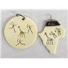 Image 2 : Pair of African Cut Out Bone Pendants