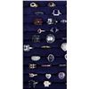 Image 2 : Collection of 50 Gemstone Rings, Most Sterling