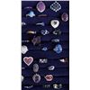 Image 3 : Collection of 50 Gemstone Rings, Most Sterling