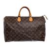 Image 1 : Louis Vuitton Monogram Canvas Leather Speedy 40 cm Bag
