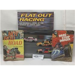COLLECTION OF 3 RACING AND HOT ROD BOOKS