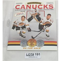 CANUCKS ALBUM & OFFICIAL TEAM COIN COLLECTION 1993-1994