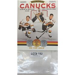 CANUCKS ALBUM & OFFICIAL TEAM COIN COLLECTION 1993-1994