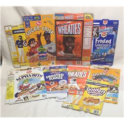 MIXED LOT OF CEREAL BOXES - FOOTBALL