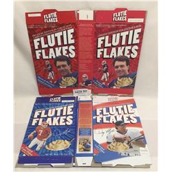 LIMITED EDITION FORSTED CORN FLAKES FLUTIE FLAKES COLLECTOR'S BOXES