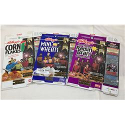 3 COLLECTOR KELLOGS CEREAL BOXES