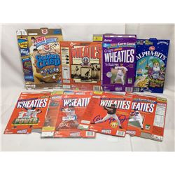 8 COLLECTOR CEREAL BOXES
