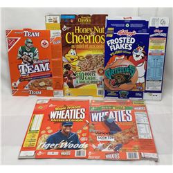 5 COLLECTOR CEREAL BOXES