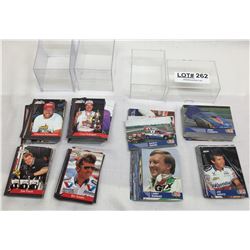2 SETS OF RACE CARS AND DRIVERS CARDS