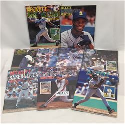 9 BECKETT  BASEBALL CARD MONTHLY MAGAZINES