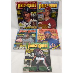 5 BASEBALL CARD PIZING GUIDE MONTHLY MAGAZINES
