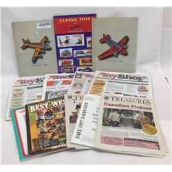 12 TOY BOOKS, NEWSPAPERS, AND PROGRAMS