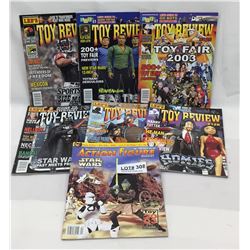 6 TOY REVIEW MAGAZINE AND 1 TOMARTS ACTION FIGURES MAGAZINES