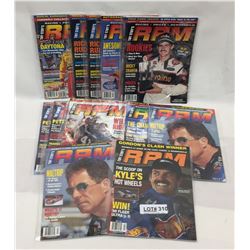 LOT OF 12 RACING MAGAZINES