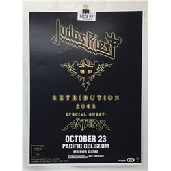 JUDAS PREIST RETRIBUTION 2005 PROMO POSTER