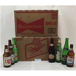 2 CASES OF OLD MIXED BEER AND POP BOTTLES