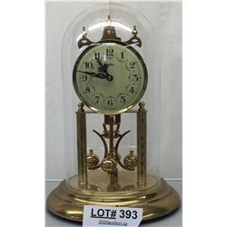 12" HALLER BRASS CLOCK - WEST GERMANY