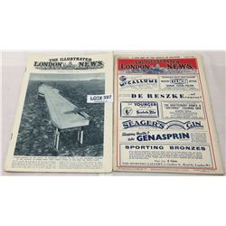 2 WW2 "THE ILLUSTRATED LONDON NEWS" MAGAZINES