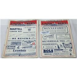 2 WW2 "THE ILLUSTRATED LONDON NEWS" MAGAZINES