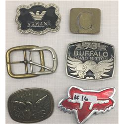 6 BELT BUCKLES