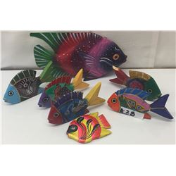 PAINTED WOODEN FISH