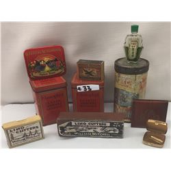 LOT OF COLLECTABLE TINS AND BOXES