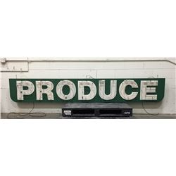 NEON PRODUCE SIGN APPROX 9FT LONG
