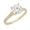 Image 2 : 14KT Yellow Gold 1.28ctw Diamond Ring