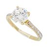 Image 3 : 14KT Yellow Gold 1.28ctw Diamond Ring