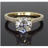 Image 4 : 14KT Yellow Gold 1.28ctw Diamond Ring