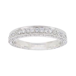 18KT White Gold 0.82ctw Diamond Ring