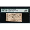 Image 1 : 1863 Five Cent State of North Carolina Note PMG 65EPQ