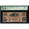 Image 1 : 1860 $10 Farmers and Mechanics Obsolete Note PCGS 15