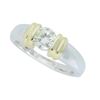 Image 1 : 14KT Two Tone Gold 0.50ct Diamond Ring