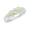 Image 2 : 14KT Two Tone Gold 0.50ct Diamond Ring