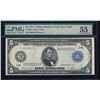 Image 1 : 1914 $5 New York Federal Reserve Note PMG 55