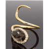 Image 2 : 18KT Yellow Gold 1.80ct Smokey Quartz and Diamond Ring