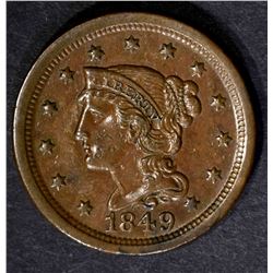1849 LARGE CENT AU/BU