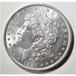 1880 MORGAN DOLLAR, CH BU+