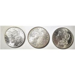 1880-S, 81 & 82 CH BU MORGAN DOLLARS
