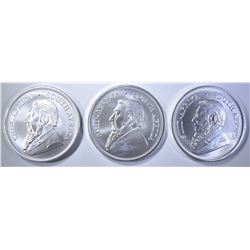 3-2019 S. AFRICA 1oz SILVER KRUGERRANDS