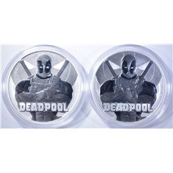 2-2018 TUVALU 1oz SILVER DEADPOOL COINS