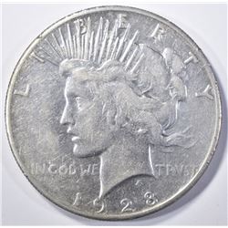 1928 PEACE DOLLAR   VF