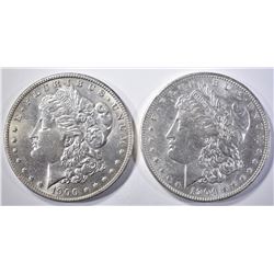 1900-O & 1904-O MORGAN DOLLARS   BU