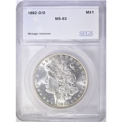 1882-O/O MORGAN DOLLAR SEGS CH BU