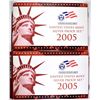 Image 1 : (2) 2005 U.S. MINT SILVER PROOF SET IN OGP