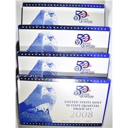 4-2008 STATE QUARTER PROOF SETS