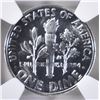 Image 3 : 1957 DIME NGC PF 69