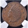 Image 2 : 1863 CIVIL WAR TOKEN F-68/198 a NGC MS-63 BN
