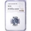Image 1 : 1944 CANADA NICKEL NGC MS-66
